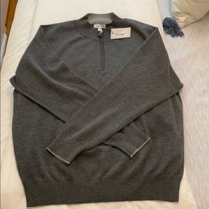 Peter Millar - cashmere 1/4 zip - charcoal